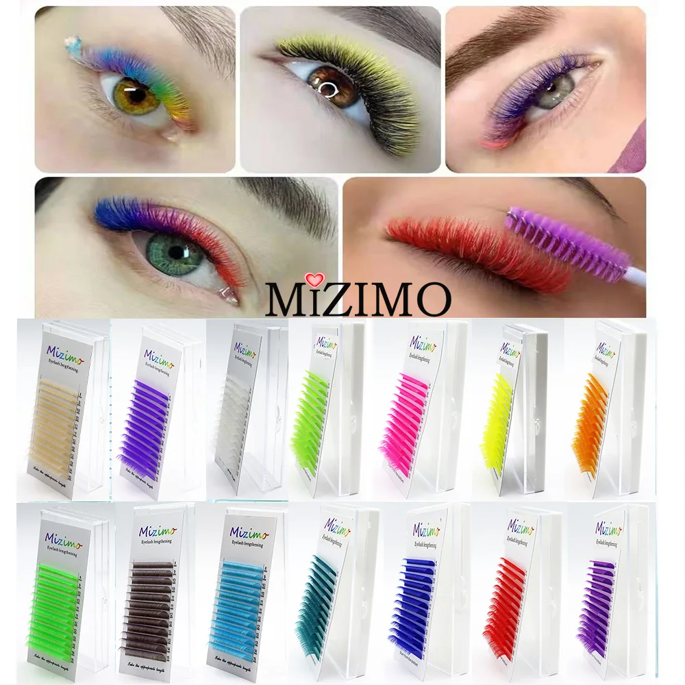 Die Royal Blau Farbe 8-15 Länge ist Gemischt Mit Natürliche Weichheit Zu Verlängern Die Professionelle Pfropfen Falsche Wimpern make-up 0,07 Image