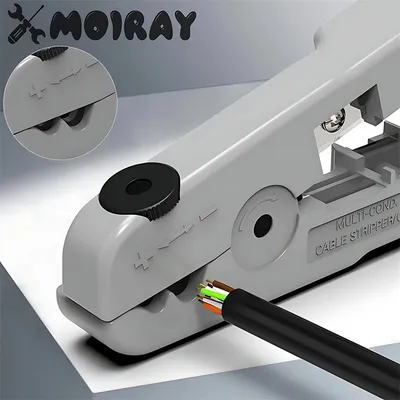 Multifunktionale Koaxialkabel Stripper Abisolierzange Netzwerk Draht Clipper Video Draht Rotary Peeling Netzwerk Werkzeug Hand Werkzeuge