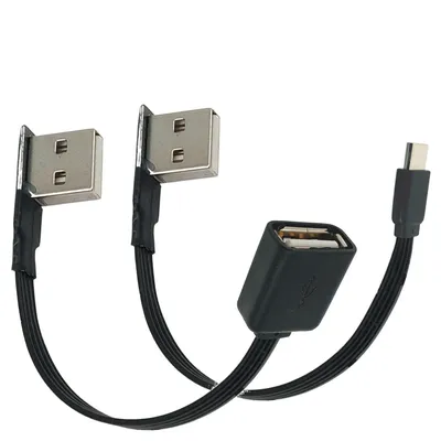 USB ultra kurz und ultra dünn geeignet für Lexus es Ultra Flat Elbow Datenkabel kann Typecar Piay Image