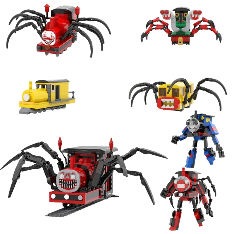 Neue heiße choo-choo charles thomas exe Baustein Set Horror reatives Spiel Action Monster Cartoon Zug Ziegel Spielzeug Kinder Geschenk