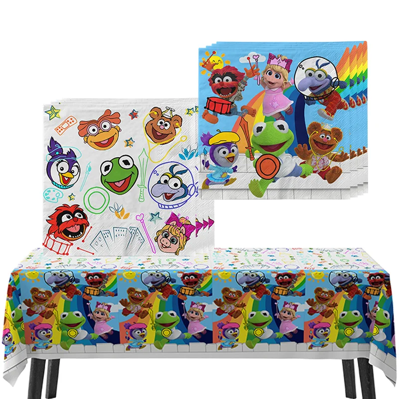 Disney-Serie MUPPET BABIES Thema Partyzubehör Cartoon Tischdecke Serviette Kindergeburtstag Babyparty Geschenk Dekorationen Spielzeug Image