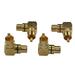 KK-04 [4 Pack] 4pcs total Hi-end High-Quality RCA Right Angle Adapter - 90Â° Female to Male Gold-Plated Connector KK-04