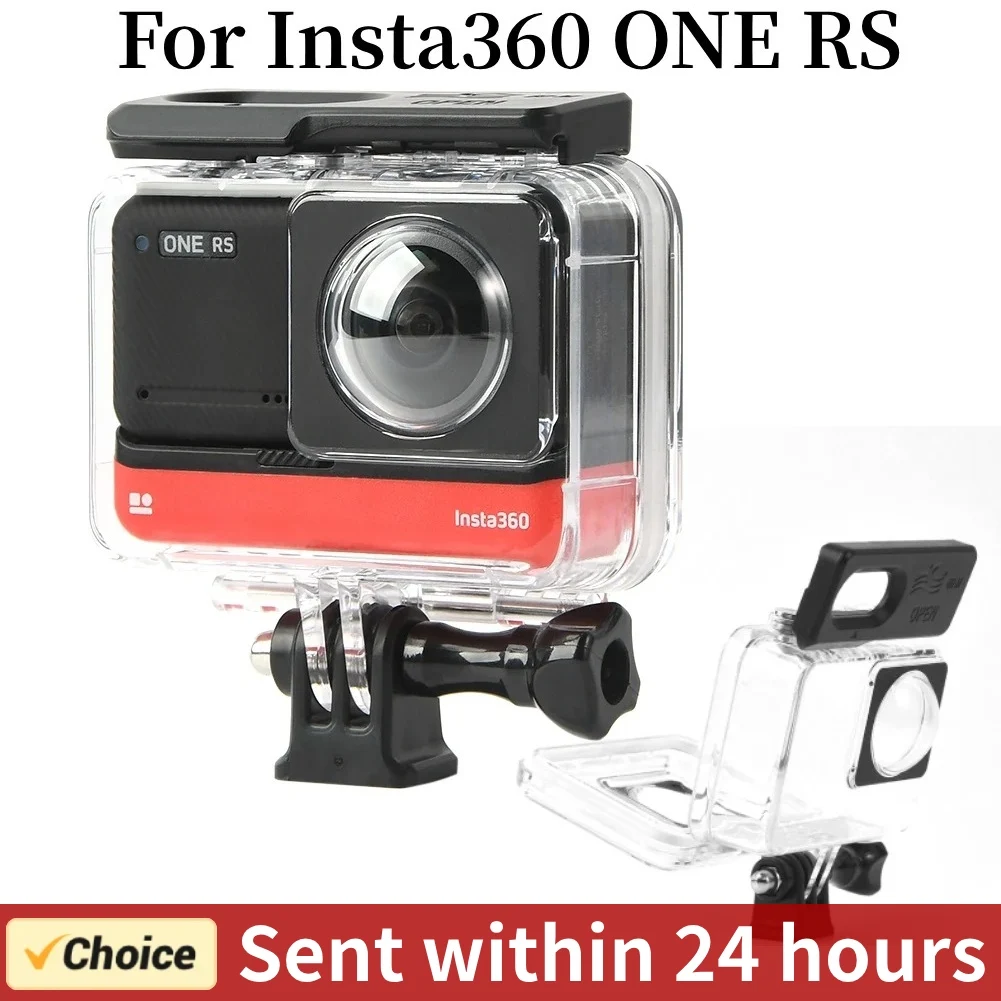60m Tauch koffer für insta360 one rs wasserdichtes Gehäuse für insta 360 4k Boost Objektiv wasserdichte Box Schutzhülle Abdeckung Zubehör Image