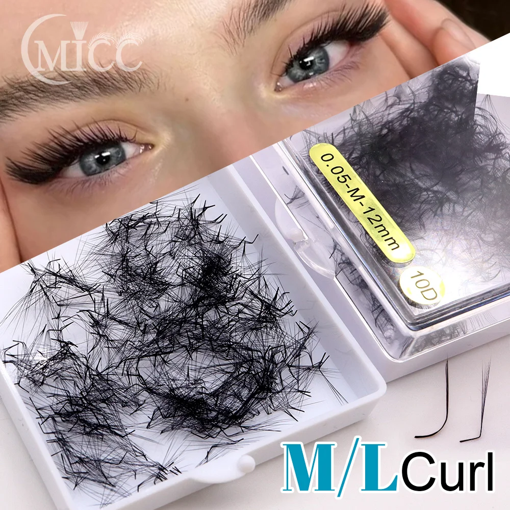 M l spezielle Locken 6mm 7mm profession elle lose Promade Fan hand gefertigte russische Volumen vorgefertigte Fans dünne spitze Basis Wimpern verlängerung Image