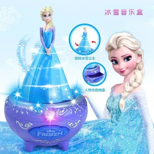 Neue Disney gefroren Prinzessin Elsa Spieluhr mit Geschenk box Prinzessin niedlichen Spielzeug