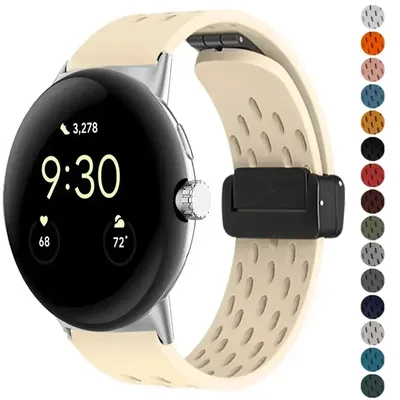 Silikon Magnet armband für Google Pixel Uhr 2 Band Zubehör Soft Sport Smartwatch Silikon Armband für Pixel Uhr 1