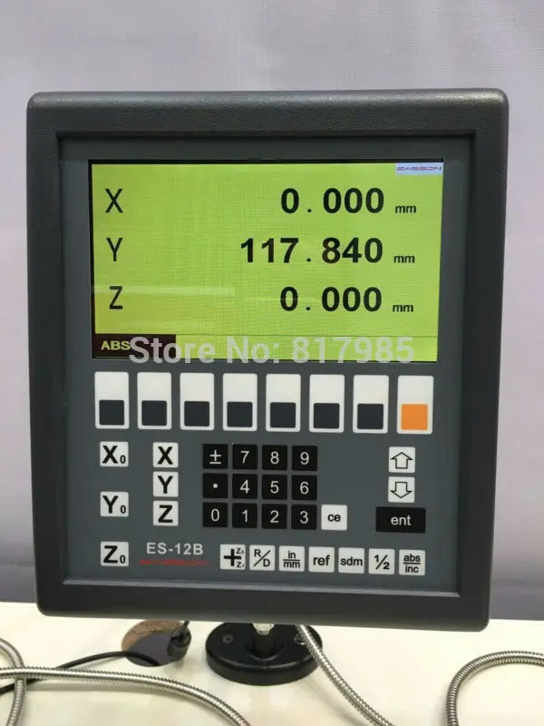 Neue Easson ES-12B 3 achsen digital anzeige LCD display mühle drehmaschine 3 achse DRO system Image