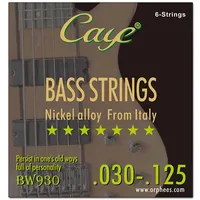 Caye bw Serie 4/5/6 Stück Bass saiten Sechseckiger Stahl kern Innen draht Bass Saiten Saiten Saiten