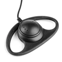 3 5-mm-D-Form-Buchse hören nur Ohrhörer-Headset für Funkgeräte Walkie-Radio