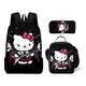 3d hello kitty niedlichen Cartoon Hallo Kitty Schulter einfache leichte Rucksack Lunch Bag Bleistift