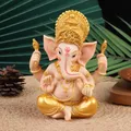 Gold Lord Ganesha Buddha Statue Elefant Gott Skulpturen Ganesh Figuren