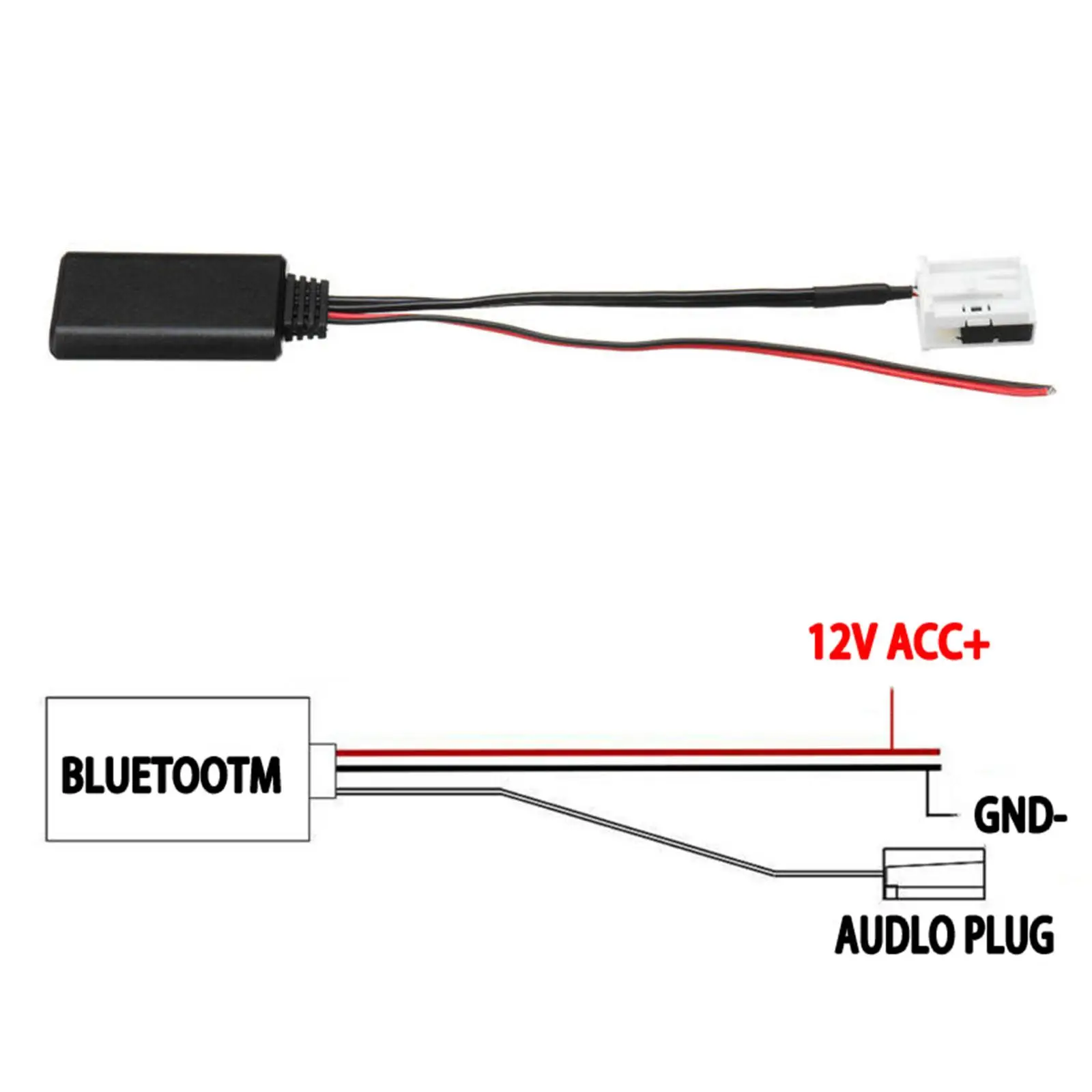 Auto 5,0 Modul 12Pin Stecker MP3 Musik Adapter Freisprecheinrichtung Audio Receiver Auto AUX Adapter für BMW E87 E64 E60 E81 Image