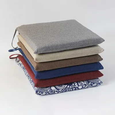 Leinenkissen, japanische Tatami-Matte, bequem, atmungsaktiv, für Bürostuhl, Kissen, Schlafzimmer, Image
