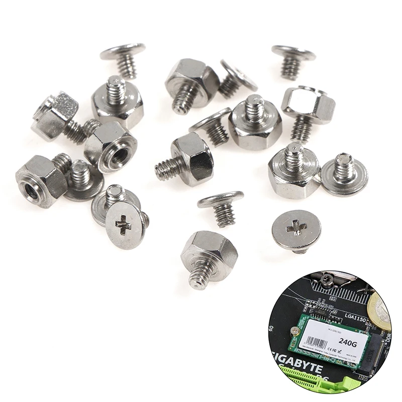 10Set Hohe Qualität Metall Montage Kit Stand Off Schraube Für ASUS ITX Motherboard M.2 Niedrigen Kurzen Schraube Splitter Image