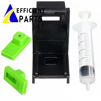 3-in-1-Tintennachfüllkartuschen-Clip, 2 Stück, Gummipads, Spritzen-Werkzeugsatz für HP-Drucker