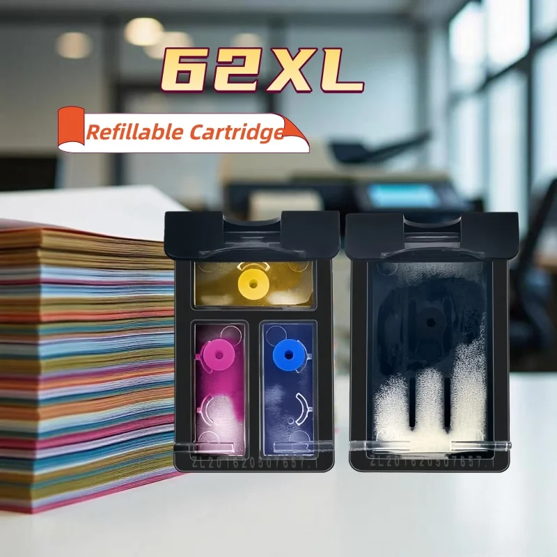 62XL Nachfüllbar Ciss Kompatibel für HP 62 XL hp 62 Tinte Patrone für Envy 7640 7643 7644 7645 8000 8005 officejet 200 250 258 Image