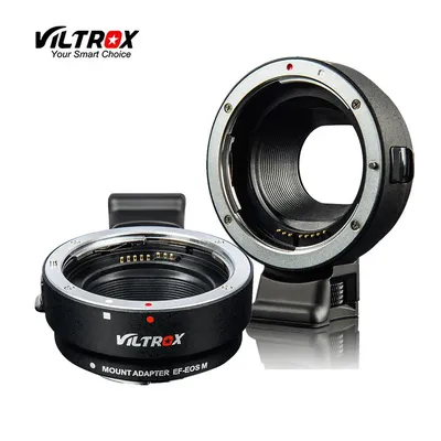 Viltrox EF-EOS M Autofokus-Objektiv, elektronischer Adapterring zur Anpassung von Canon-Objektiven EF/EF-S auf EOS M EF-M-Kameras M2 M3 M5 M6 M10