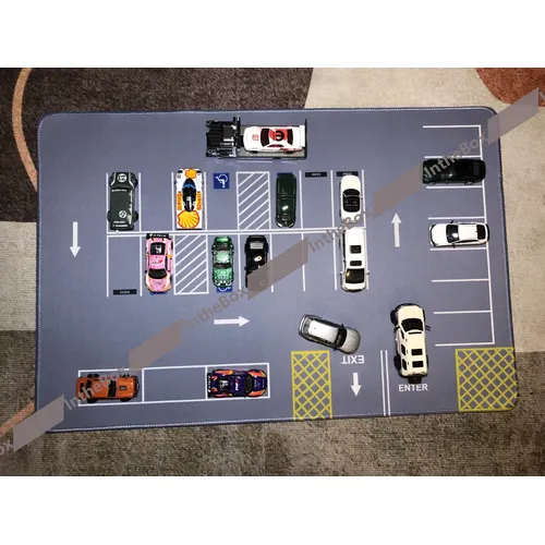 Großer Mauspad-Parkplatz im Maßstab 1/64 40cm x 60cm Autos zene Diorama Display Spielzeug