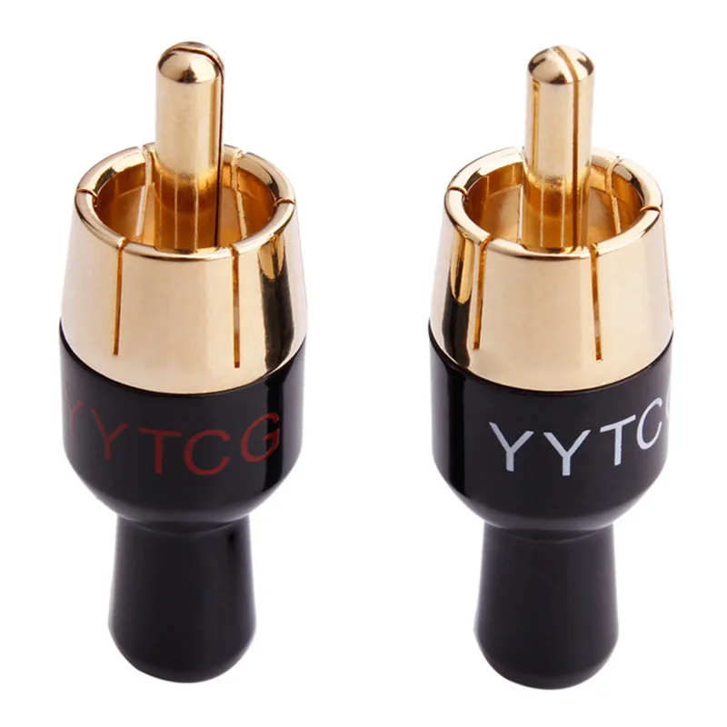 RCA-Stecker, Audiostecker zum Löten, 4 mm Videokabel, männliche Klinke, Speakon-Anschlüsse, Lautsprecherklemmen, Verstärker, Mischerstecker Image