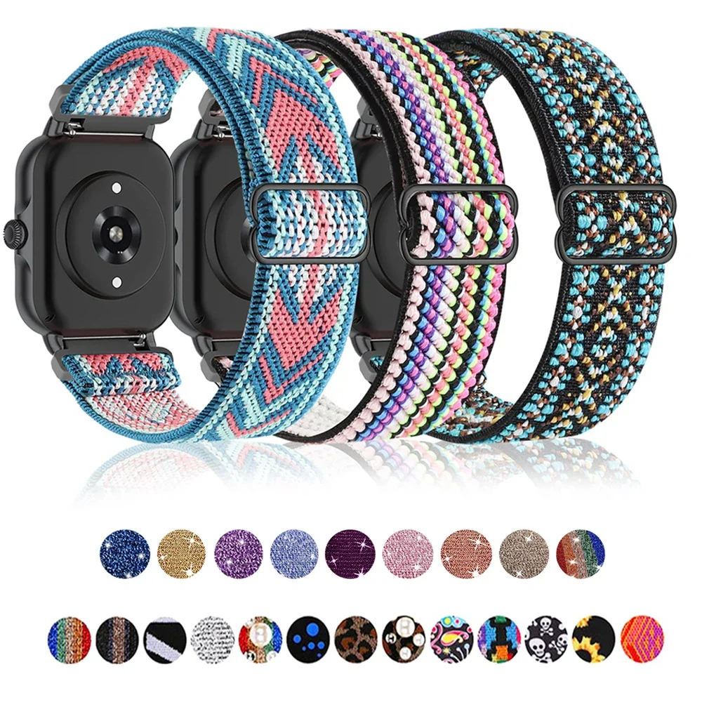 Elastisches Armband für Amazfit gts 4-3-2-2e-mini/bip-U-S-lite/Stratos 2 20 mm/22 mm Band Bohemian Pride Shiny Armband gtr-4-3-3pro-2e Image
