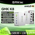 Gmktec k8 amd R7-8845HS mini pc design von dual fan system fenster 11 pro amd radeon™780m pcle