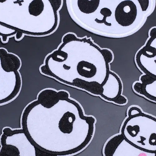 Teddybär Anime Noface Stickerei Patch Kleidung thermo adhesive Patches für Kleidung Nähen niedlichen