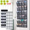 9/12/16/24/28 Tasche Große Mesh Tuch Lagerung Tasche Wand-Montiert Kleinigkeiten Organizer Halter zimmer Schuhe Hausschuhe Hängen Tasche Halter