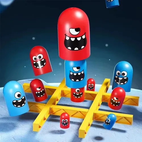 Tic Tac Toe groß essen kleine Gobble Brettspiel Eltern-Kind interaktive Lernspiel zeug für Kinder