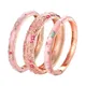 Damen Armbänder Set Armreif auf Hand Scharnier Emaille Cloi sonne Armreifen für Frauen rosa Vintage