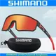 Neue Shimano-Sport brille Sonnenbrille modische polarisierte bunte Reit spiegel einteilige