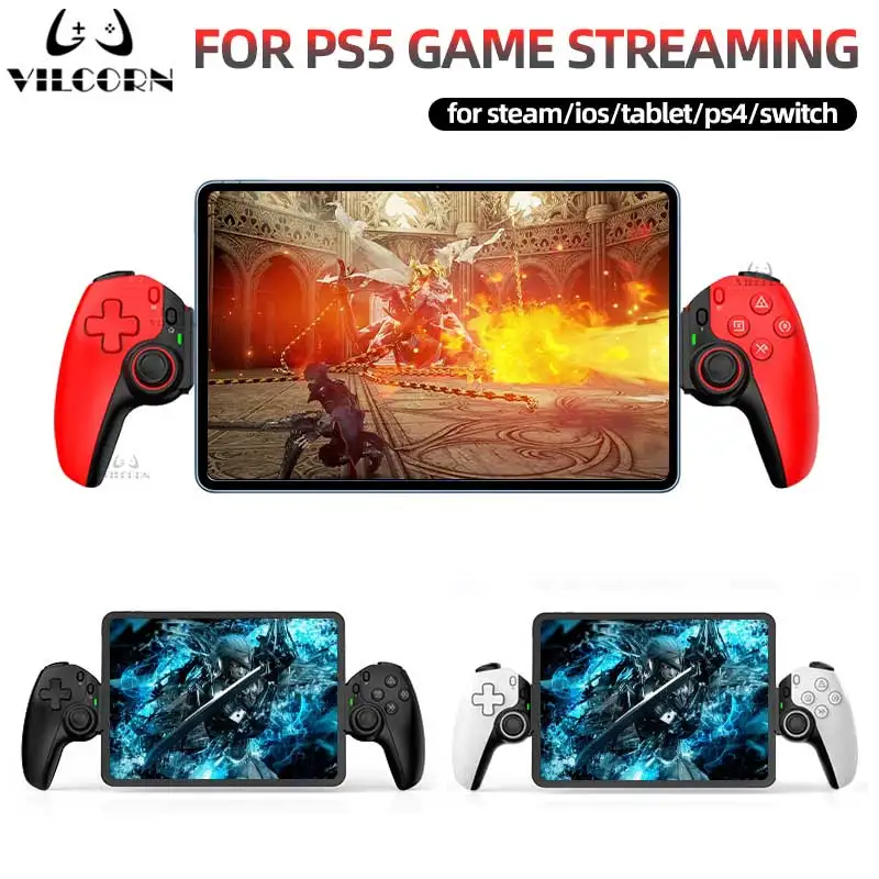 D9 Android Gamepad Handy Stretching Game Controller für IOS PC Tablet Schalter PS3/PS4 Dual Hall Somatosensorischen Joystick