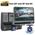 3 Kanal 1080p Dash Cam für Autos 2 Zoll Video recorder Rückfahr kamera für Fahrzeug Auto DVR Auto