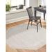 Rugs.com Finsbury Collection Rug â€“ 7 10 Octagon Ivory Medium Rug Perfect For Living Rooms Kitchens Entryways