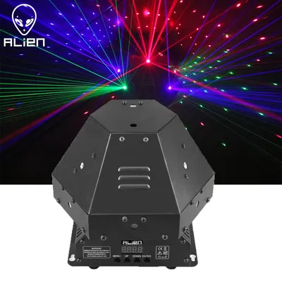 ALIEN 1W RGB Laser Strahl Bühne Beleuchtung Wirkung Laser Muster Projektor DJ Disco Party Tanz