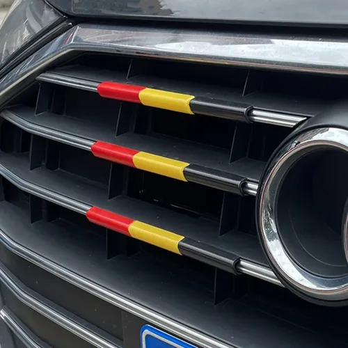 Auto Frontgrill Zierleisten Renn grills dekorative dreifarbige Kfz-Außen zubehör für Audi A6 C8 4K