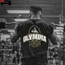 Olympia Olympias gleiche Fitness und Bodybuilding lose Straße T-Shirt Herren Casual Fashion reine