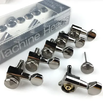 Neue Cosmo Black Guitar Locking Tuners E-Gitarre Mechaniken Mechaniken JN-07SP Lock Stimmwirbel aus schwarzem Nickel