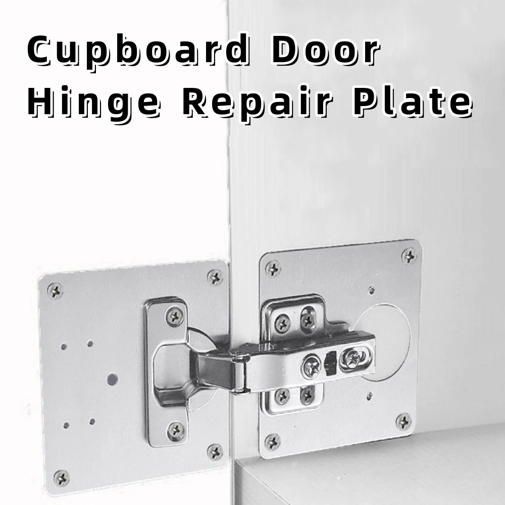 1Pcs Edelstahl Schrank Tür Scharnier Reparatur Platte Türen Fenster Installation Scharnier Befestigungs Platte Haushalt Hardware Zubehör