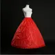 Hochwertige rote 4 Reifen A-Linie Petticoat Krinoline Slip Unterrock für Ballkleid Brautkleid auf