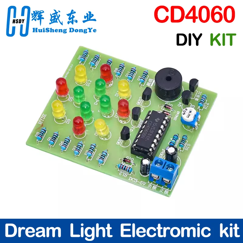 CD4060 Dream Lamp Making Kit Musiklaterne Herstellung von Laternen nach Alice Music Lamp Student Training Maker Lab Image