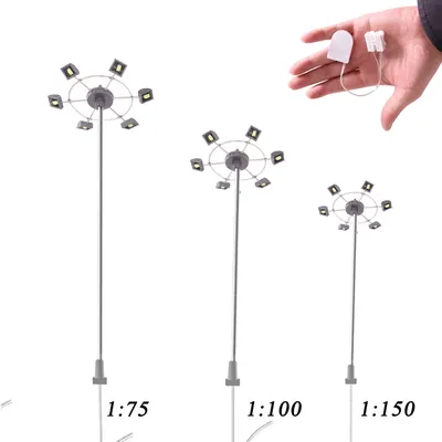 1set 1:75 1:100 1:150 3V Modell Lampe Set Straßenlaternen DIY Modellbau Architektur Baumaterialien Image