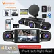 Kostenlos 64GB WLAN GPS-Karte Auto DVR Dash Cam 24h Park monitor 1080p 4 Objektiv