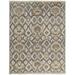 Feizy Beall Traditional Oriental Ivory/Gray/Taupe 5 6 x 8 6 Area Rug Easy Care Water Resistant Fade Resistant Bohemian & Eclectic Ikat Design Carpet for Living Dining Bed Room