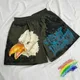 Kaktus Jack Eagle Print wasserdichte Shorts Cargo Männer Frauen antike hochwertige bestickte Blitz