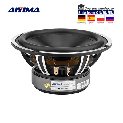 AIYIMA 6,5 Zoll Woofer Audio Auto Musik Lautsprecher Fahrer Horn 4 Ohm 50W Aluminium Becken Bass Image