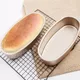 Oval Antihaft Pfannen Carbon Stahl Kuchen Form Käsekuchen Brot Loaf Pan Backform Pie Zinn Tray