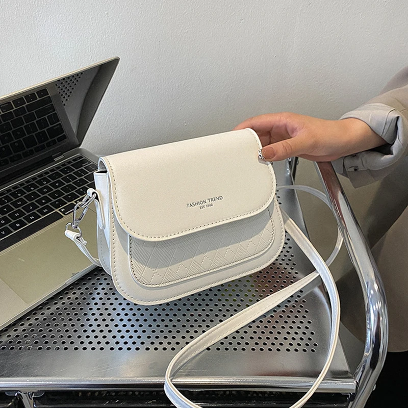 Frauen Luxus Design Umhängetaschen Umhängetaschen PU Leder Weibliche Vintage Sattel Tasche Einfarbig Umhängetasche Kleine Handtasche bolsas Image