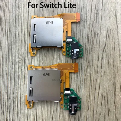 Für NS Schalter Lite Spiel Karte Slot Buchse mit Headset Kopfhörer Bord Spiel Karte Buchse Reparatur Image
