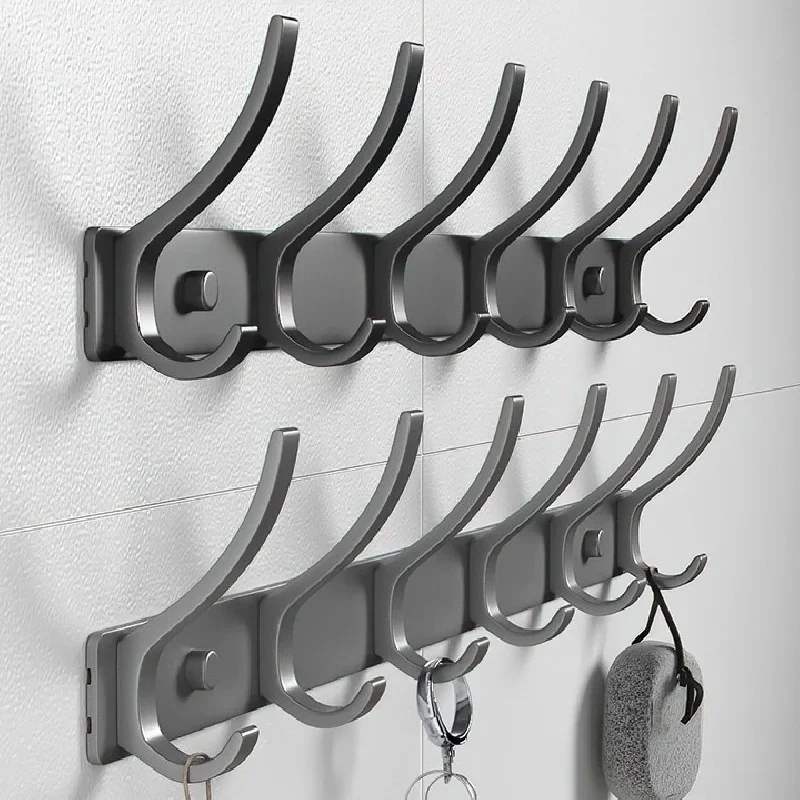 CIFBUY Eisen-Garderobenständer zur Wandmontage, verdickter Raum-Kleiderhaken aus Aluminium, Badezimmer-Kleiderhaken, Handtuch-Kleider-Wandhalter, Handtuchhalter
