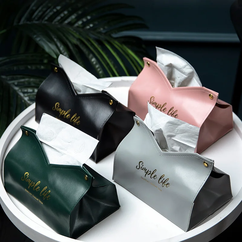 Leder Tissue Box Serviettenhalter Auto Tissue Box Hause Wohnzimmer Halter Fall Lagerung Hotel Karton Haushalt Hause Große Lagerung